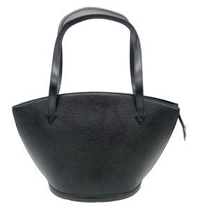 VINTAGE Louis Vuitton Saint Jacques Handbag Epi Leather GM Black - 1993